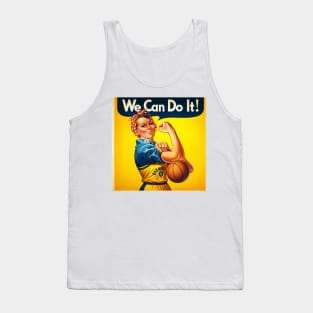 Hoops Empowerment: 'We Can Do It!' Basketball Edition Tank Top